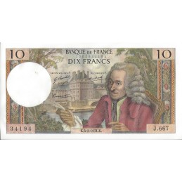 FRANCE - 10 Francs Voltaire 1972 (34194)