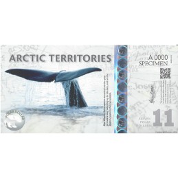 ARCTIC TERRITORIES - 11 Polar Dollars 2013 Polymer UNC