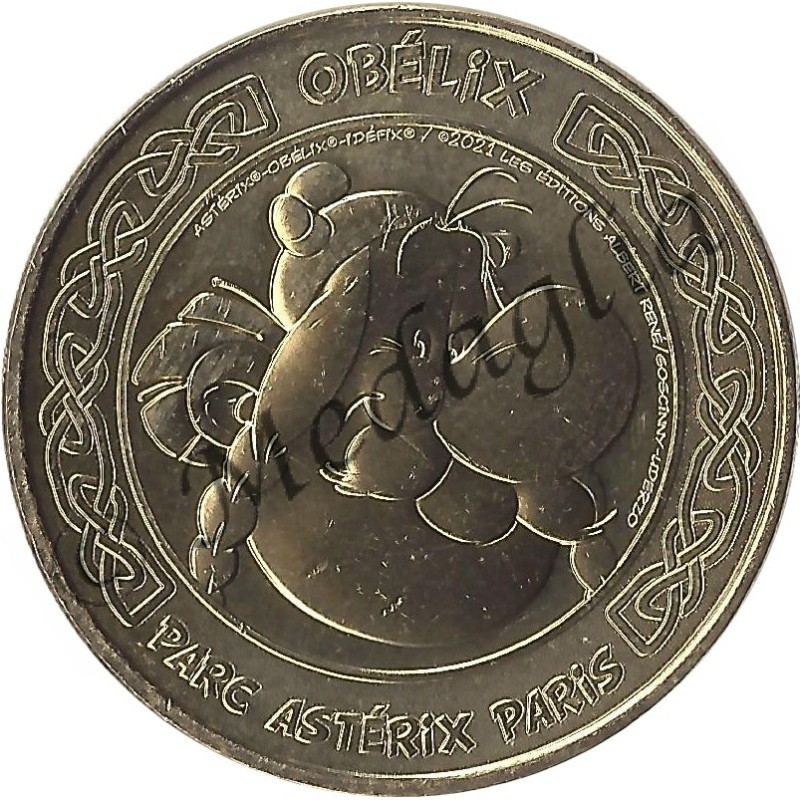 Lot De 2 Médailles Commémoratives MuséoParc Alésia 2015 - Astérix Et Obélix, Neuves