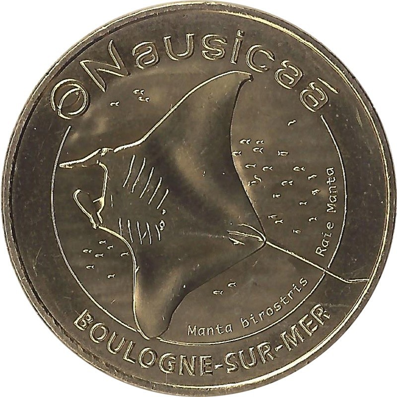 BOULOGNE-SUR-MER - Nausicaa 14 (raie manta) / MONNAIE DE PARIS 2021 BOULOGNE-SUR-MER - Nausicaa 14 (raie manta) / MONNAIE DE PARIS 2021