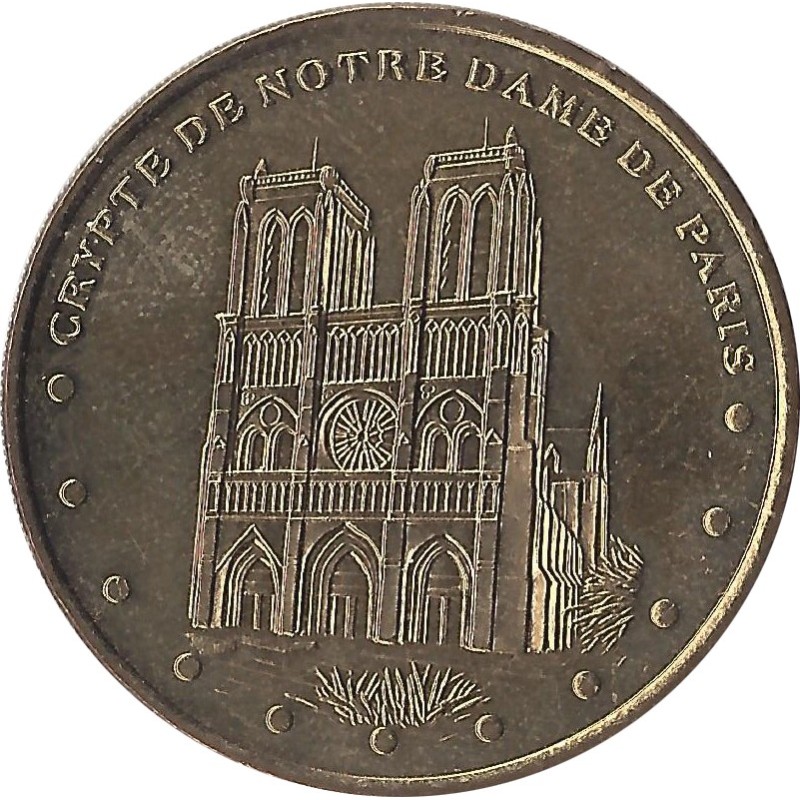 PARIS - CRYPTE DE NOTRE DAME DE PARIS 2 - FACE SIMPLE / MONNAIE DE PARIS / 2001 PARIS - CRYPTE DE NOTRE DAME DE PARIS 2 - FACE SIMPLE / MONNAIE DE PARIS / 2001