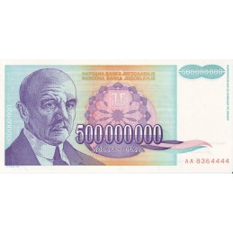 YOUGOSLAVIE - 500 000 000 dinara 1993 UNC