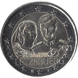 LUXEMBOURG - 2 Euros commémorative - 40e anniversaire de la naissance du grand-duc Guillaume 2021