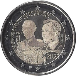 LUXEMBOURG - 2 Euros commémorative - 40e anniversaire de la naissance du grand-duc Guillaume 2021