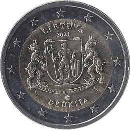 LITUANIE - 2 Euros commémorative - Dzukija 2021