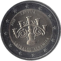 LETTONIE - 2 Euros commémorative - céramique de Latgale 2020