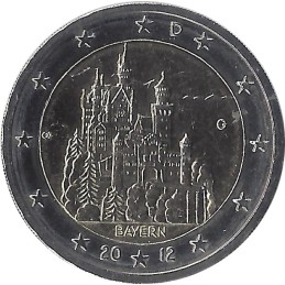 ALLEMAGNE - 2 Euros commémorative Bayern (Atelier A) 2012