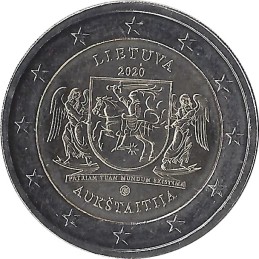 LITUANIE - 2 Euros commémorative - Aukstaitija 2020