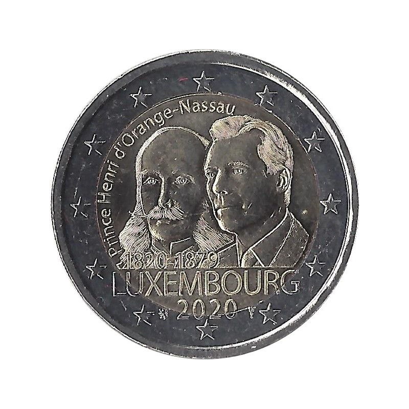 LUXEMBOURG - 2 Euros commémorative - 200è anniversaire de la naissance du prince Henry 2020 LUXEMBOURG - 2 Euros commémorative - 200è anniversaire de la naissance du prince Henry 2020