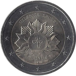 LETTONIE - 2 Euros commémorative - le soleil levant 2019