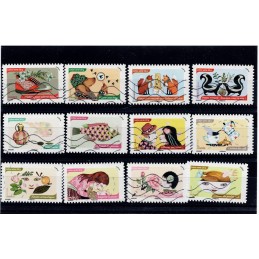 Timbres adhésifs Oblitérés 2014 - L'odorat