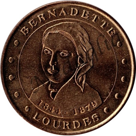 Médaille Notre Dame de Lourdes en Plaqué Or - 12 mm | La Boutique des