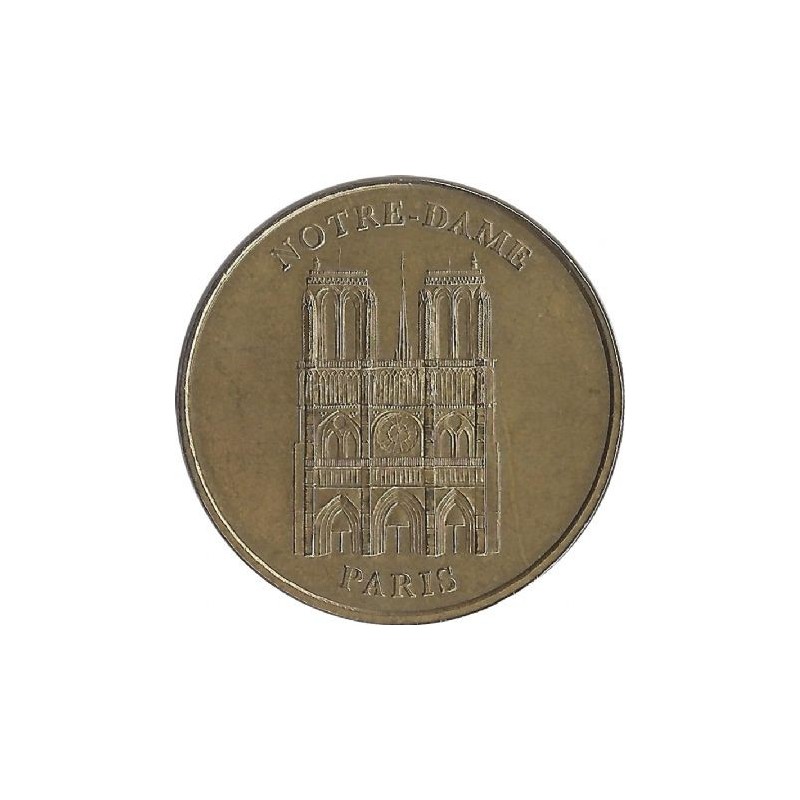 CATHEDRALE NOTRE DAME DE PARIS 1 - Face Simple / MONNAIE DE PARIS / 2002 CATHEDRALE NOTRE DAME DE PARIS 1 - Face Simple / MONNAIE DE PARIS / 2002