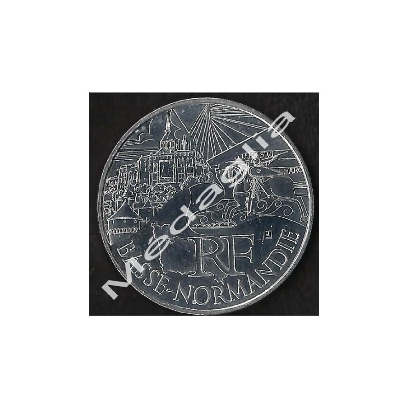 EURO DES REGIONS - BASSE NORMANDIE / MONNAIE DE PARIS / 2011 EURO DES REGIONS - BASSE NORMANDIE / MONNAIE DE PARIS / 2011