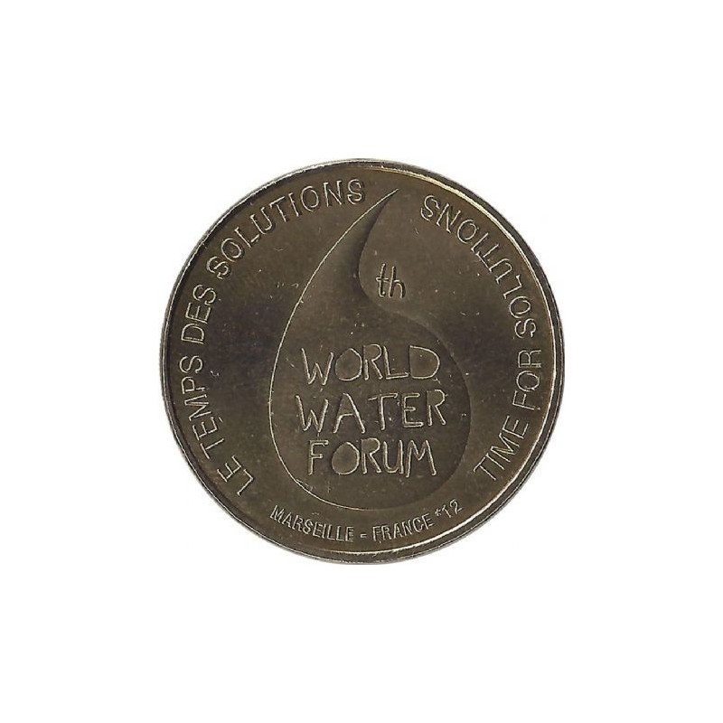 MARSEILLE - World Water Forum 1 (logo) / MONNAIE DE PARIS / 2012 MARSEILLE - World Water Forum 1 (logo) / MONNAIE DE PARIS / 2012