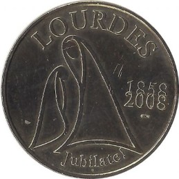LOURDES 13 - Benoit XVI (Jubilate 1858-2008) / MONNAIE DE PARIS 2008